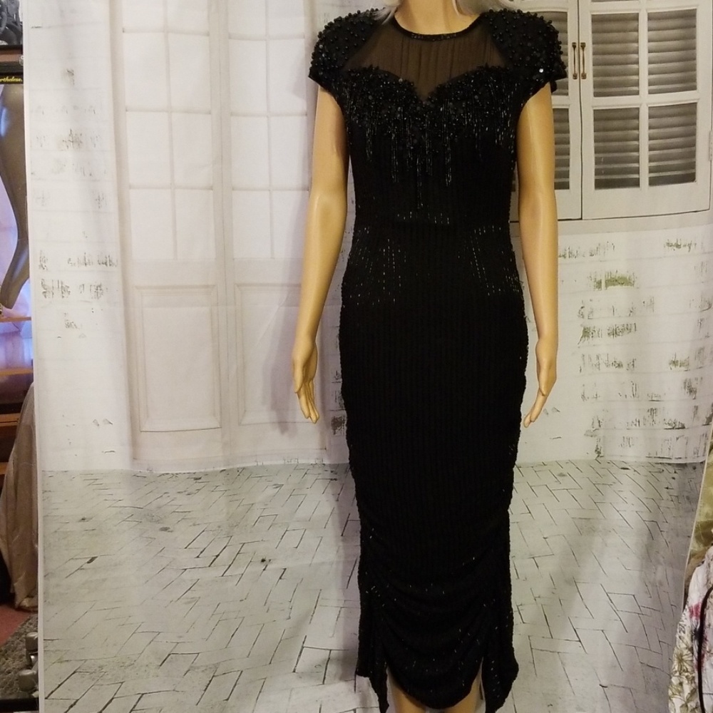 Amazing beaded evening gown.